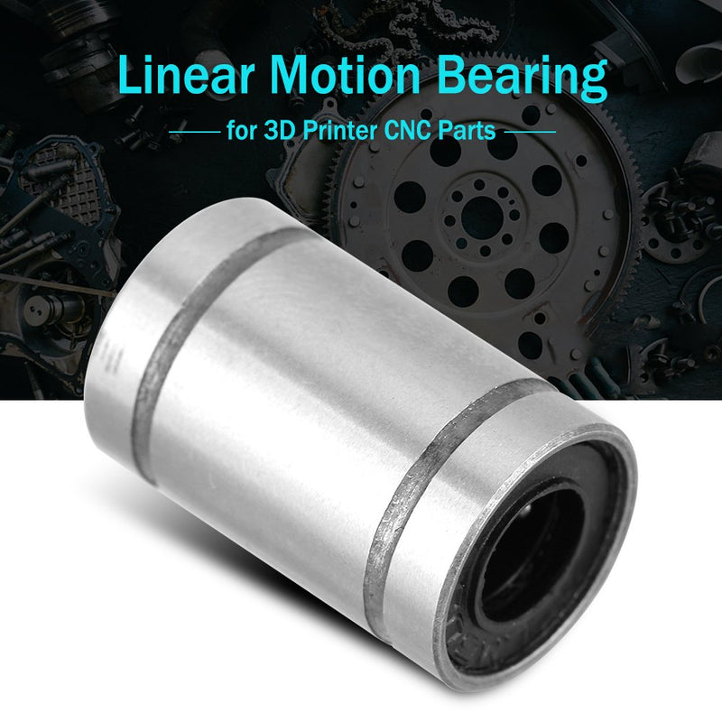 8Pcs LM6UU Linear Bearings 6mm CNC Linear Motion Ball Bearing Bushing Double Side Rubber Sealed for 3 Dimensional Printer CNC Parts