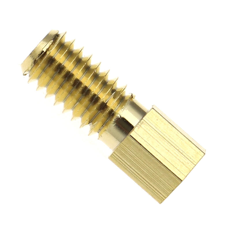 Creative-Idea 4pcs Brass Gold Plating Banana to Spade Adapter Connector 2 Screw-in Angles for Audio Cables Adapters