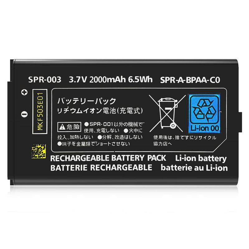 3DS XL Battery Replacement Compatible with Nintendo 3DS XL SPR-001 SPR-003 and New 3DS XL RED-001 SPR-A-BPAA-CO 2000mAh