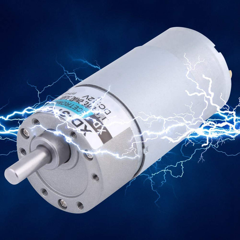 12V 15W DC Motor Gear Motor 37GB555 500RPM Large Torsion Power Tool for Window Opener Curtain Machine