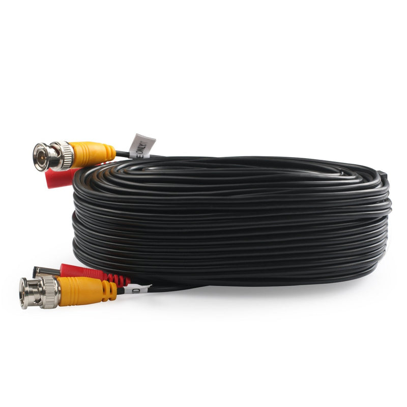 Postta BNC Video Power Cable (2 Pack 30 Feet) Pre-Made All-in-One Video Security Camera Cable Wire with Four Connectors for CCTV DVR Surveillance System 30 FT 2 Pack