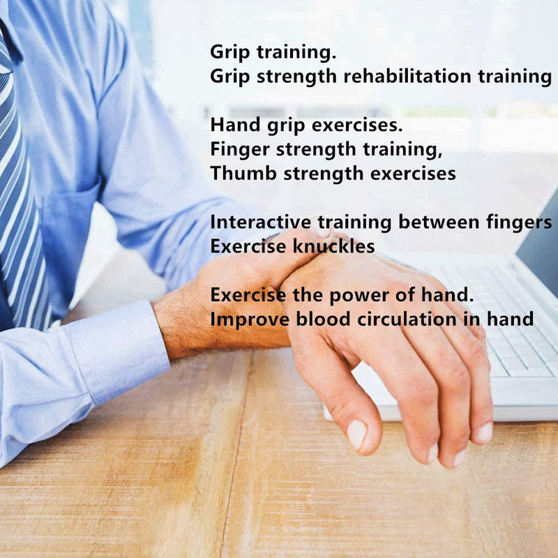3pcs Stress Relief Ball Multiple Resistance Therapy Exercise Gel Squeeze Balls Kits for Hand Finger Wrist Muscles Arthritis Grip Exerciser Strengthening