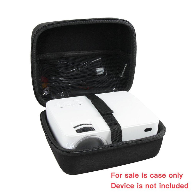 Hermitshell Hard Travel Case for TOP Vision T21 3600L / H o m p o w T20 5500L / DBPOWER L12 3000L， RD820 3500 Lux，PJ0711 2800Lux Mini Projector