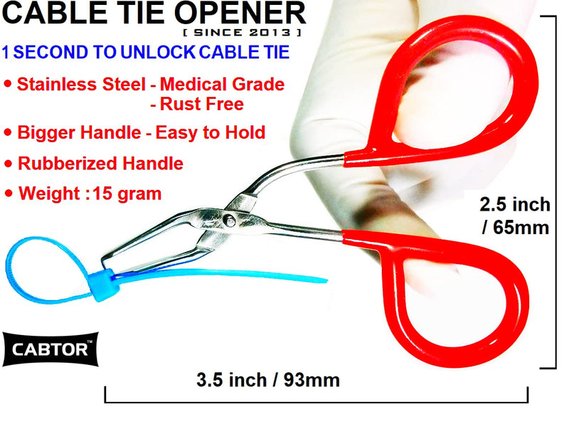 CABLE TIE OPENER | Only 1 SECOND To Unlock Cable Tie | Let's REUSE Zip Tie | Pocket-sized | Stainless Steel