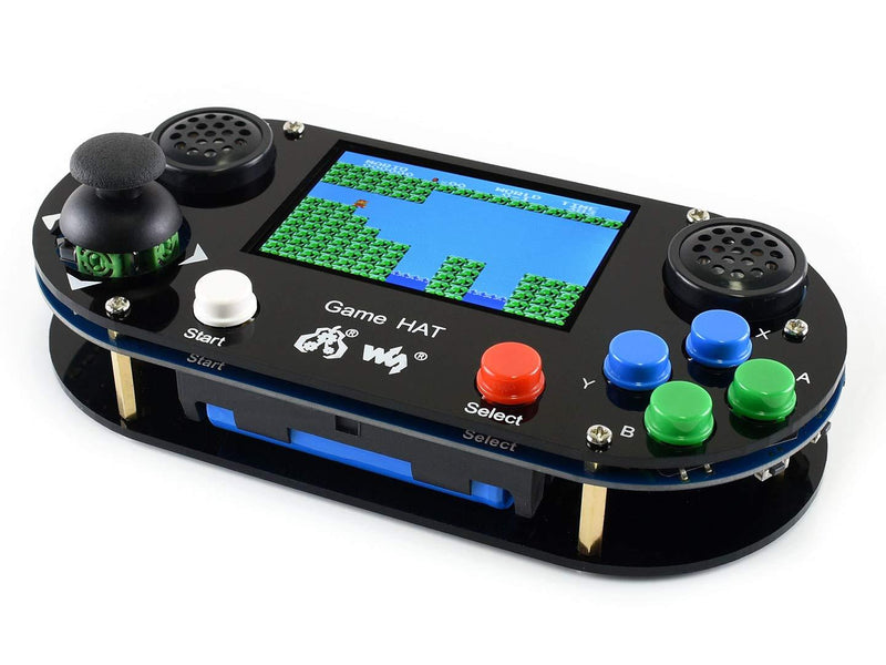 Waveshare Game HAT for Raspberry Pi A+/B+/2B/3B/3B+ 3.5inch IPS Screen 480x320 Resolution 60 Frame Experience Make Your Own Game Console