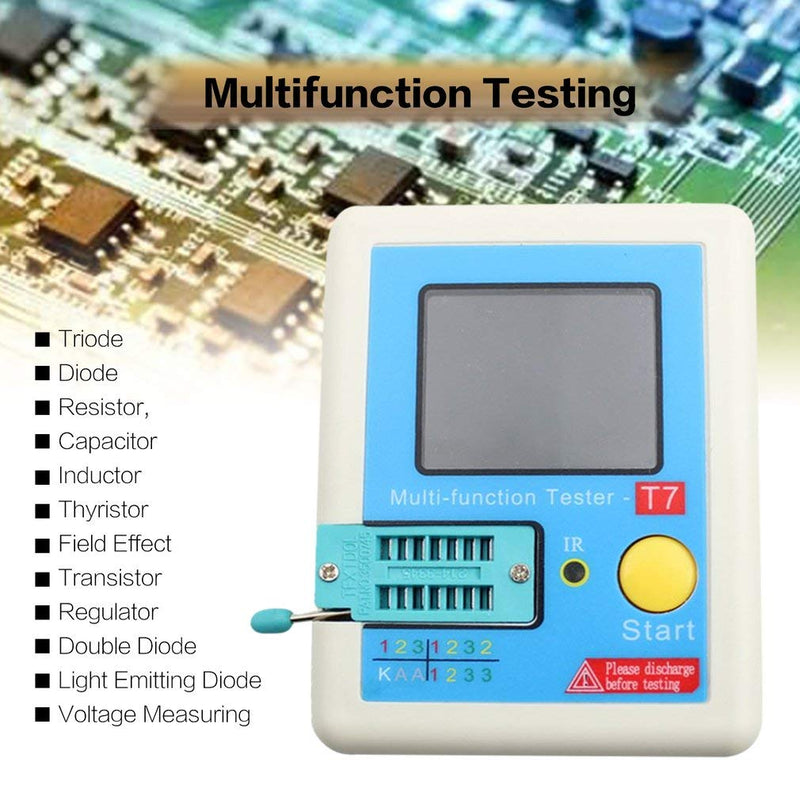 DollaTek Transistor Multifunction Tester TFT Diode Triode Capacitance Meter LCR ESR Meter NPN PNP MOSFET IR Tester
