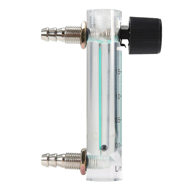 JIAWANSHUN Oxygen Air Flow Meter 0.1-1.5LPM / Gas Flowmeter with Copper Connector for Oxygen Air Gas Conectrator
