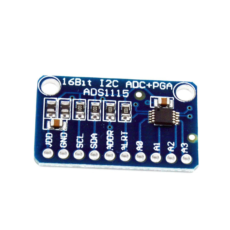 Hailege 2pcs ADS1115 16 Bit 16 Byte 4 Channel I2C IIC Analog-to-Digital ADC PGA Converter with Programmable Gain Amplifier High Precision ADC Converter Development Board for Arduino