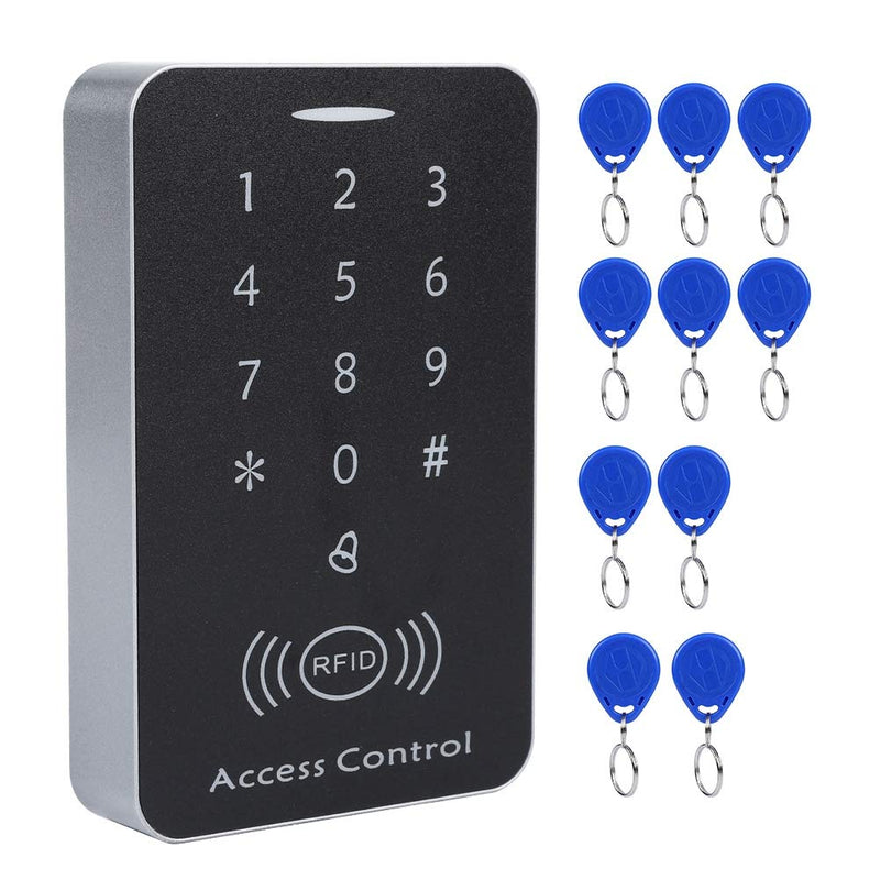 Sonew RFID Touch Metal Access Control Password Access Keypad Machine Controller with 10pcs ID Keyfobs