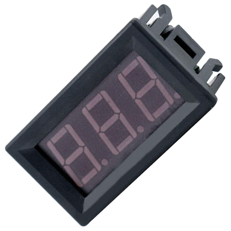 RuiLing 2-Pack Two Wires Mini LED Digital Voltmeter Voltage Meter DC 5V to 30V Voltage Panel Meter for 6V 12V Electromobile Motorcycle Car Green 5-30V