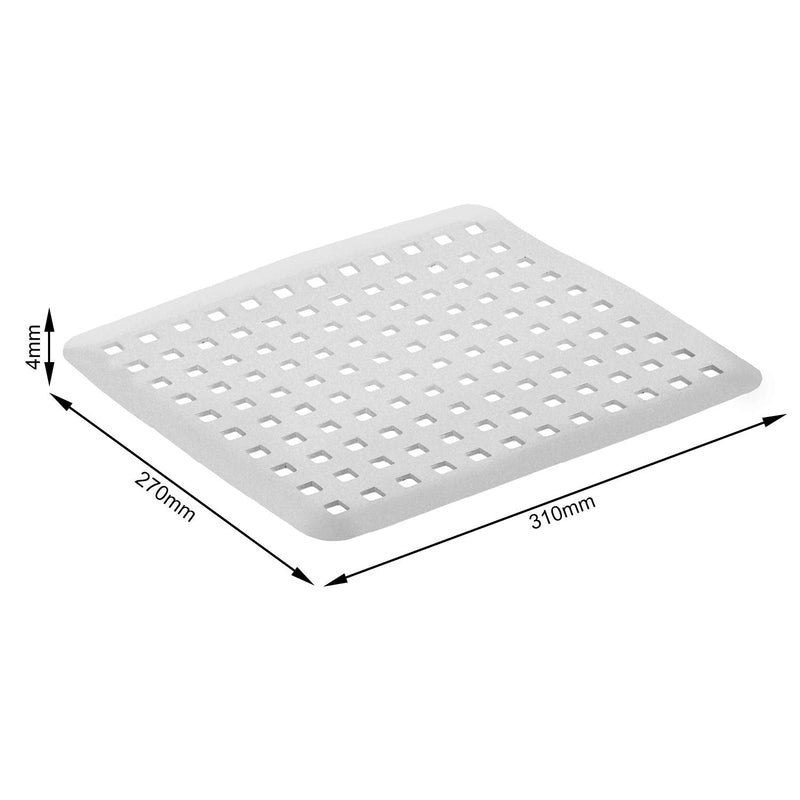 Rotho Basic sink insert to protect against scratches, plastic (PP), BPA-free, gray, (31.0 x 27.0 x 0.4 cm)