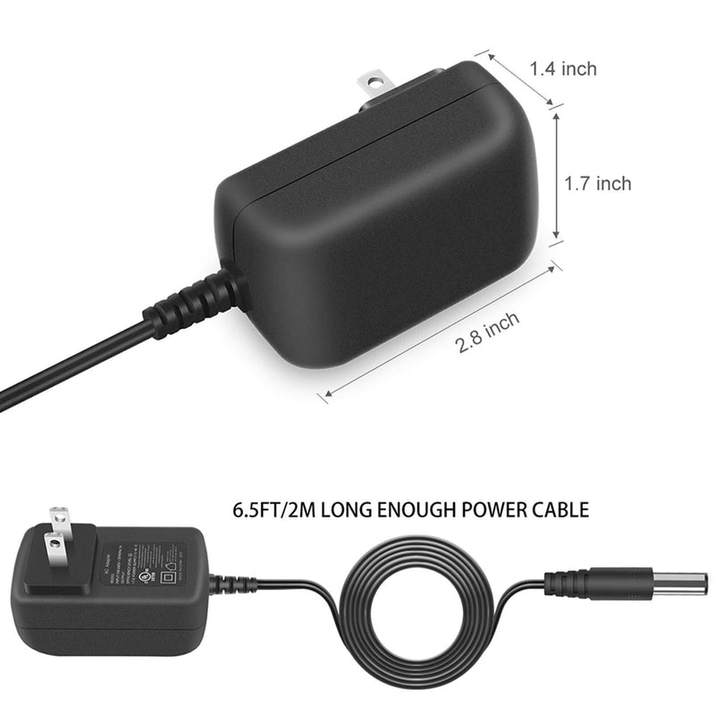 UL Listed 15V 1A Power Cord for Peak 450A 500A 600A 800A 1000A Peak Portable Car Jump Starter Charger for Booster Battery AC/DC Adapter Compatible with DBPower DJS50 Adaptor