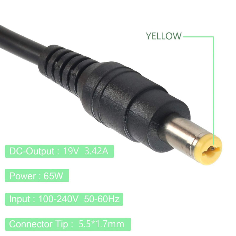 19V AC Adapter Power Cord Monitor for Acer LCD H236HL SA230 G276HL S230HL G246HL G206HQL S271HL S240HL G236HL S220HQL S202HL; Aspire E15 N15Q1 N16Q2 E5 E5-575 E5-521 R3 R3-471 Laptop Charger