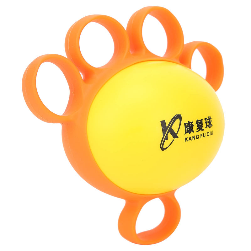 Finger Exercise Ball,Finger Spasm Hand Muscle Strength Fitness Training Squeeze Ball Finger Grip Strengthening Exercise(Orange) Orange