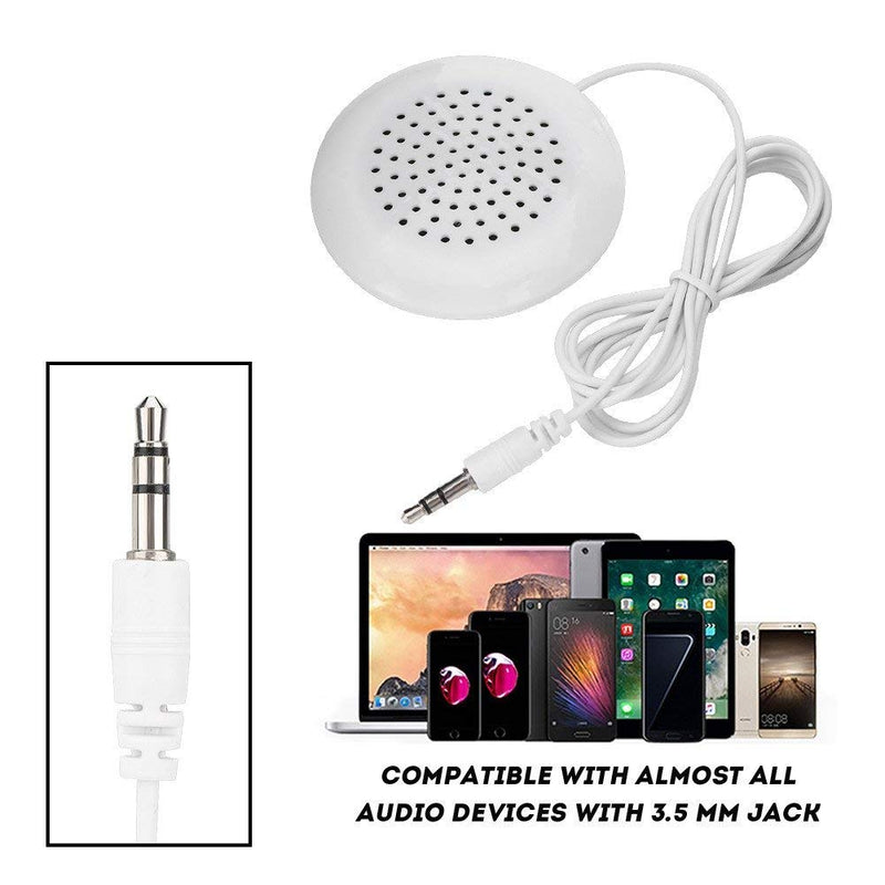 Mini Speaker, 3.5mm DIY Portable Pillow Speaker with Stereo Sound HiFi Speaker for MP3, MP4, CD Player, Mobile Phone and More.