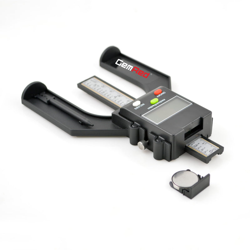 Digital depth gauge, GemRed altimeter precision 0-80 mm with magnetic feet for milling tables, woodworking and mechanical engineering