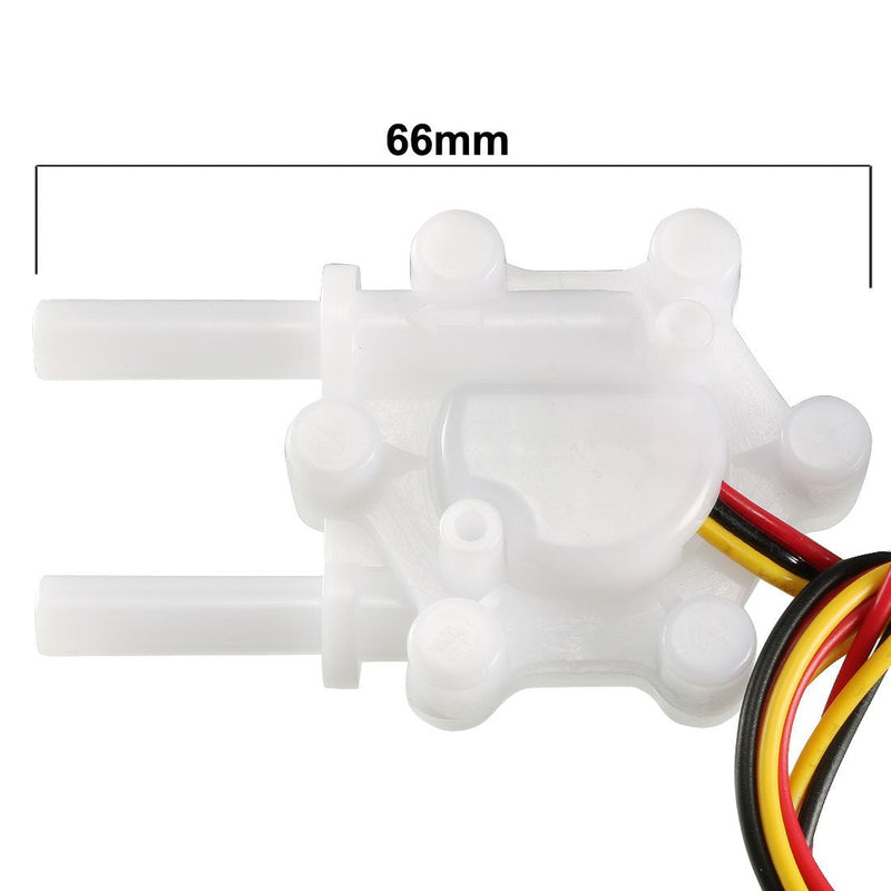 uxcell 1/4" Hall Effect Water Flow Sensor Switch Flowmeter Counter Fluid Meter DC5V 0.15-1.5L/min SEN-HW06K