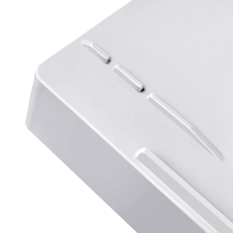 Acrimet Stackable Letter Tray Front Load Plastic Desktop File Organizer (White Color) (1 Unit)