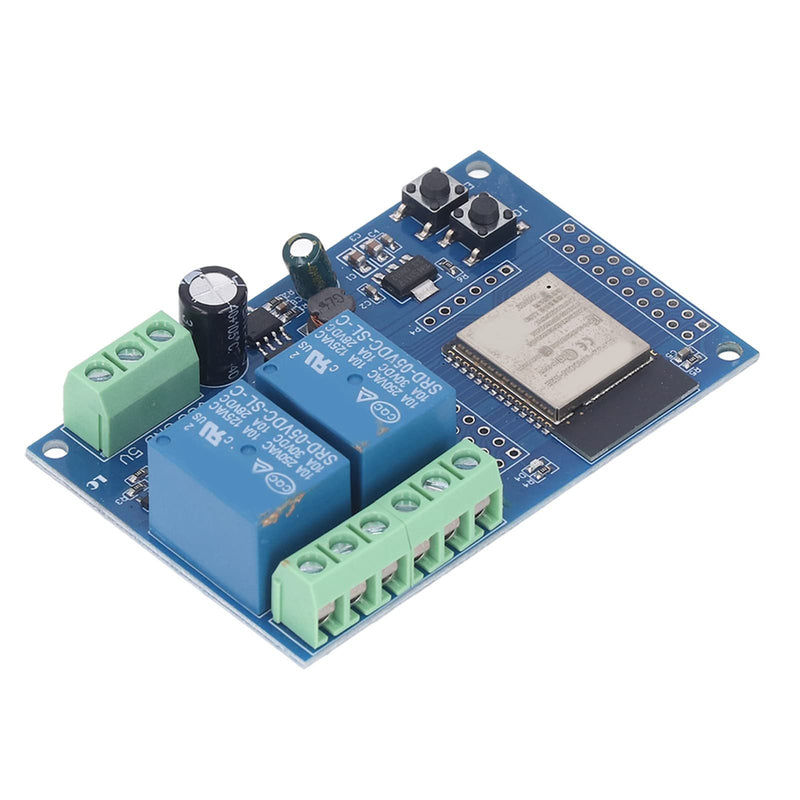 Dual relay module ESP32 development board ESP32-WROOM secondary development DC5-60V power supply
