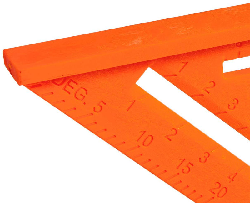 Johnson Level & Tool RAS-170B-ORA 12-Inch GloOrange Structo Cast Rafter Angle Square with out Manual 12 inch