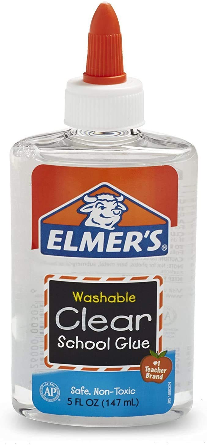 Elmer's Liquid School Glue, Clear, Washable, 5 Ounces, 2 Count 5 oz (2 Pack)