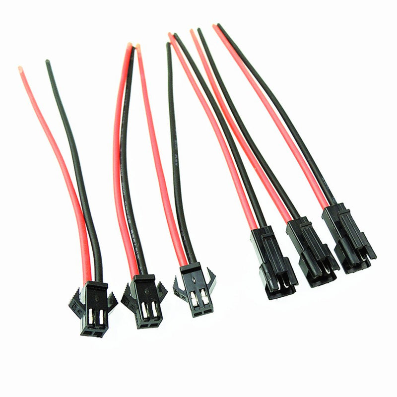 yueton 10 Pairs JST SM 2 Pins Plug Male and Female Wire Connector