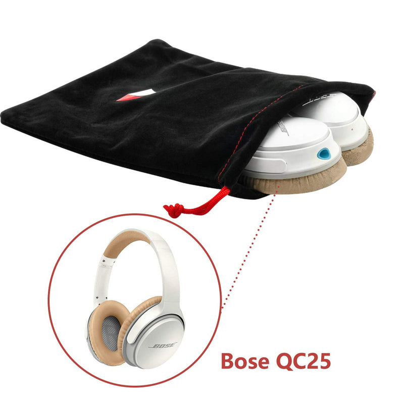 TXEsign Universal Headphone Protection Pouch Bag 11 x 9.25 in (Large) 11" x 9.25" Black