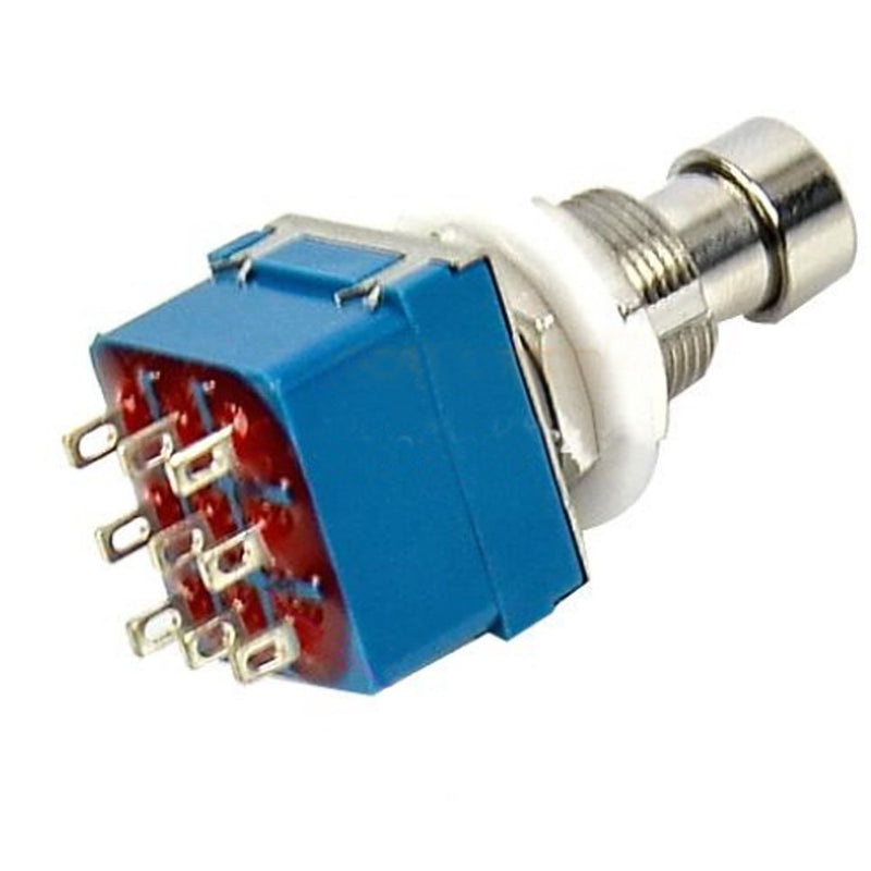 Etopars 5 X 3PDT 9 Pins Box Stomp Guitar Effect Pedal Foot Switch True Bypass Metal Blue