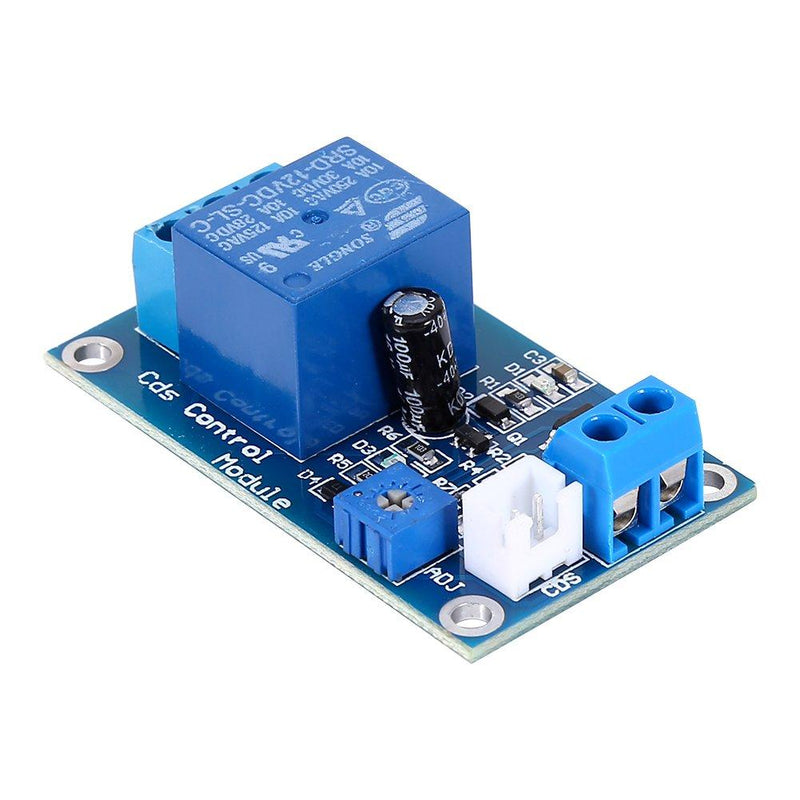Photoresistor Sensor, DC 12V Car Led Light Control Switch Photoresistor Relay Module Light Detection Sensor