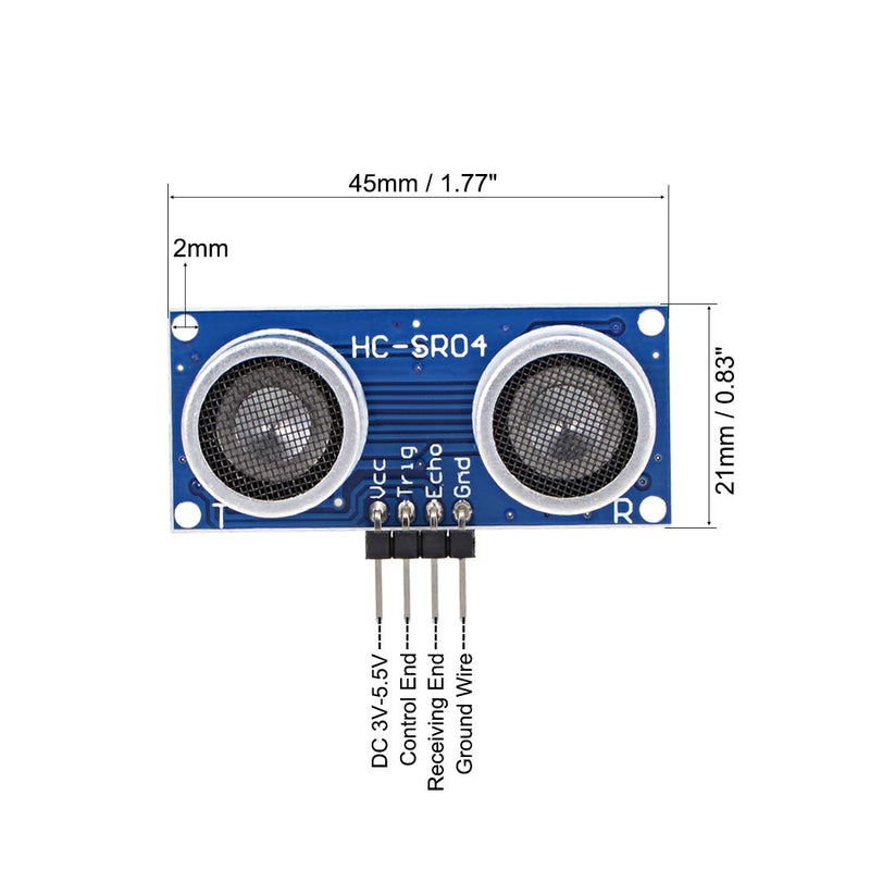 uxcell Ultrasonic Module HC-SR04P Distance Sensor for Arduino UNO MEGA R3 Mega2560 Duemilanove Nano Robot 5pcs