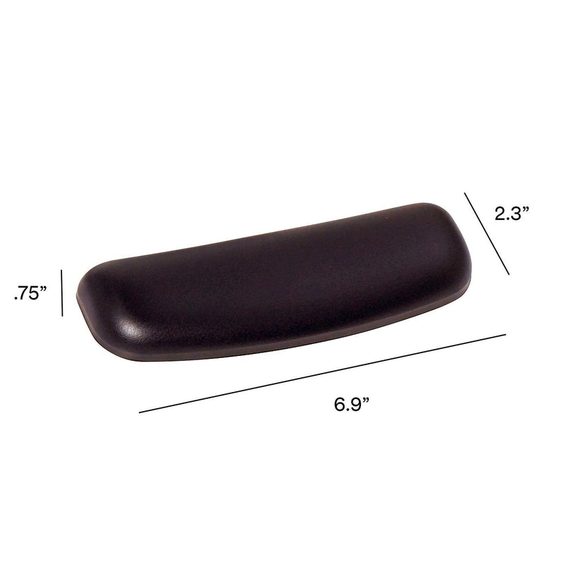 3M Gel Wrist Rest for Mouse, Soothing Gel Comfort with Durable, Easy to Clean Leatherette Cover, Antimicrobial Product Protection, 6.9", Black (WR305LE)