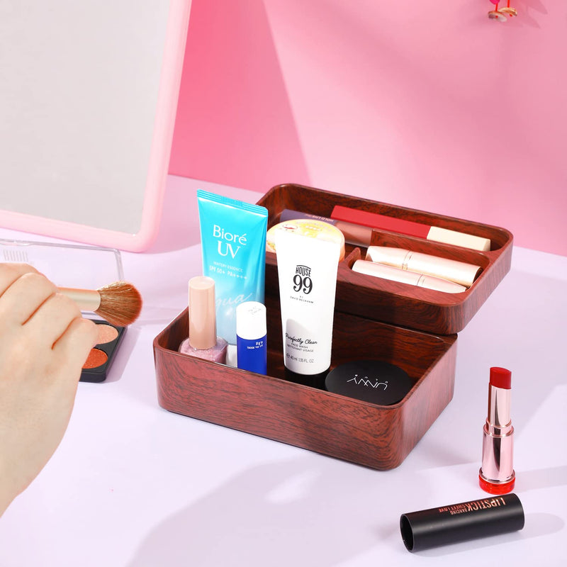 Valet Tray Box with Magnetic Rotating, Office Desk Daily Supplies Organizer