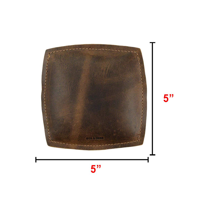 Hide & Drink, Leather Wrist Rest Pad, Elbow Forearm Cushion, Mouse Support, Computer Accessories, Handmade Includes 101 Year Warranty :: Bourbon Brown