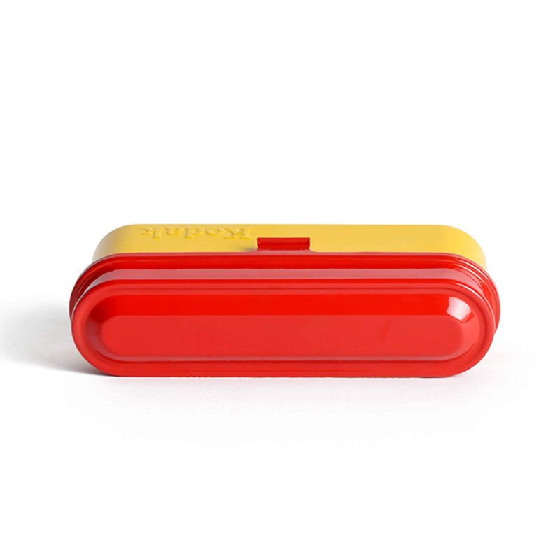 KODAK Film Case - for 5 Rolls of 35mm Films - Compact, Retro Steel Case to Sort and Safeguard Film Rolls (Red Top/Yellow Body)
