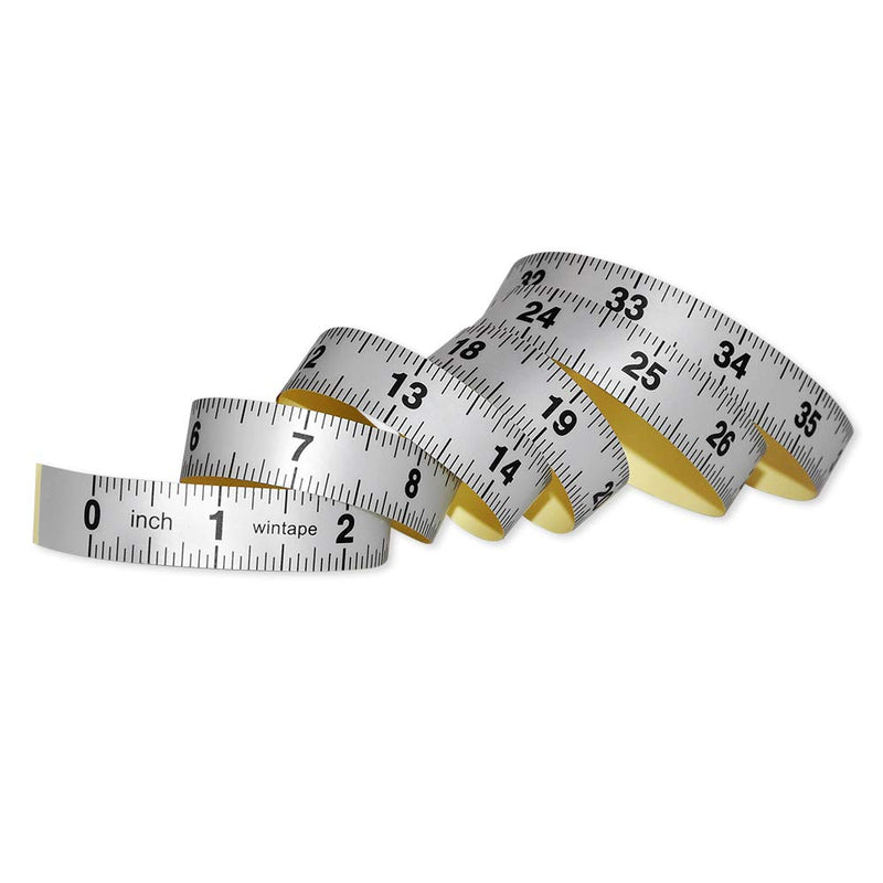 WIN TAPE Workbench Ruler Adhesive Backed Tape Measure - Left to Right - 40 Inches 101 Centimeters (Inches)