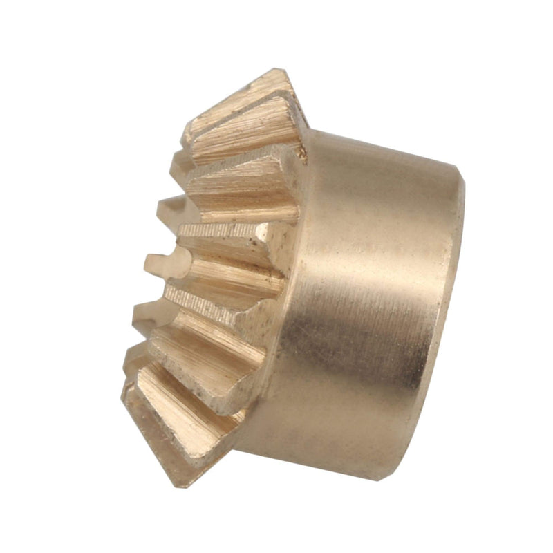 CNBTR 15 Teeth Copper 0.8 Modulus Tapered Bevel Gear Wheel 3mm Bore 10mm Outer Dia