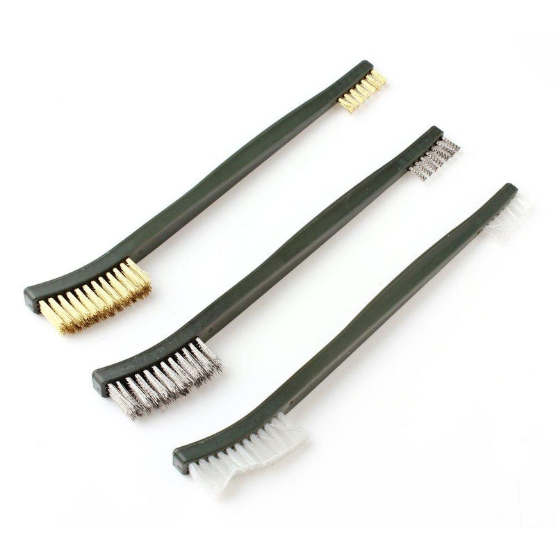 ã€The Best Dealã€‘OriGlam 3pcs Mini Wire Brush Set, Rust Paint Metal Cleaner, Cleaning Welding Slag and Rust, Handy Steel/Nylon/Brass Brush Set Suitable for Cleaning Paint/Rust/Dirt