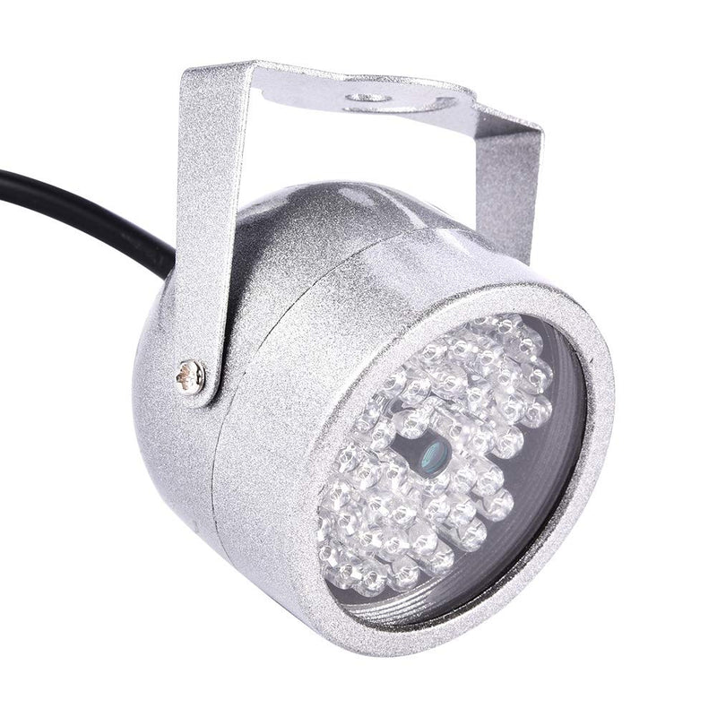 ASHATA IP Camera Fill Light with 48 LED Lamps, Waterproof Infrared Night Vision Illuminator Light for Security CCTV Camera for toll Station, Parking lot, Road Monitoring, etc