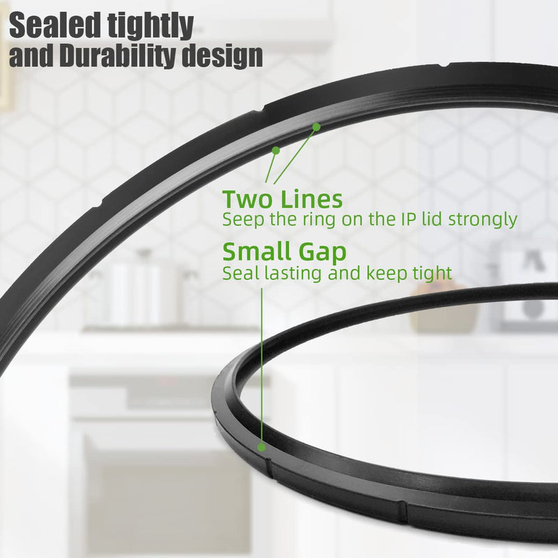 09985 Pressure Canner Sealing Ring - & Overpressure Plug for Presto 01751 01781 01745 01755 Pressure Cooker - 2 Pack
