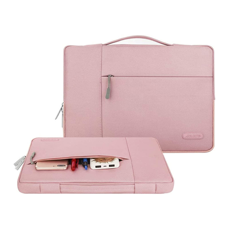 MOSISO Compatible with MacBook Pro 15 inch Case 2019 2018 2017 2016 Release A1990 A1707, Multifunctional Sleeve Bag&Plastic Hard Shell&Keyboard Cover&Screen Protector&Storage Bag, Rose Quartz