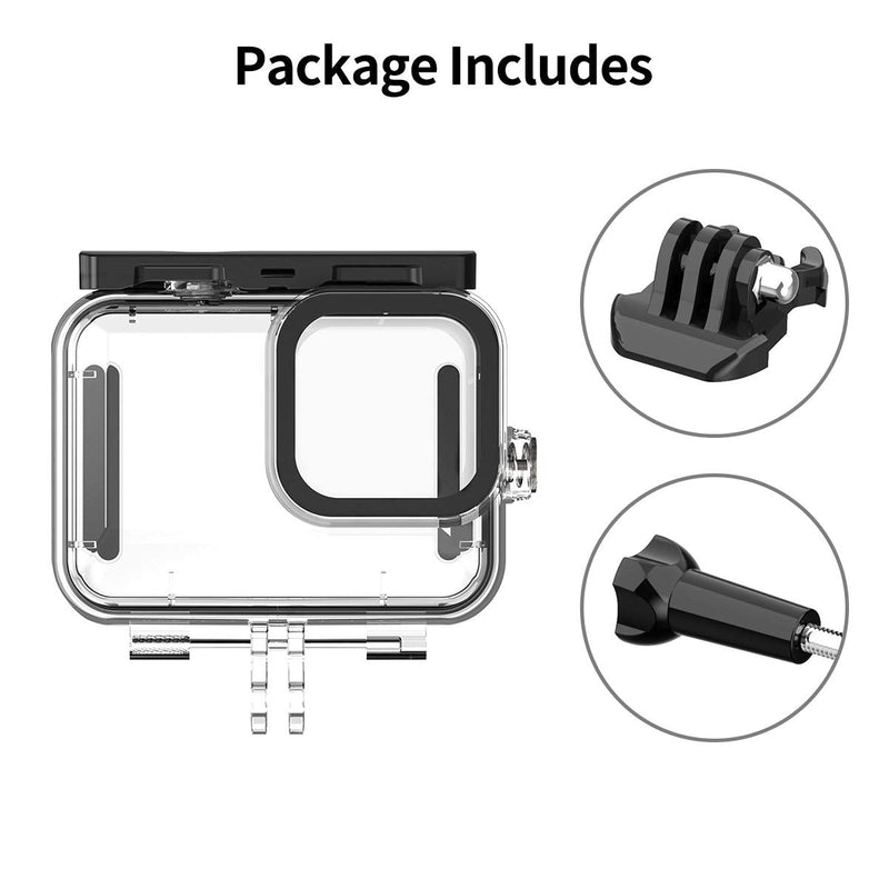 Waterproof Housing Case, hongdak Underwater Protective Case Shell with Bracket Accessories, Housing Case Diving 60 Meter for Go Pro Action Camera (for Gopro Hero 9/10) for Gopro hero 9/10