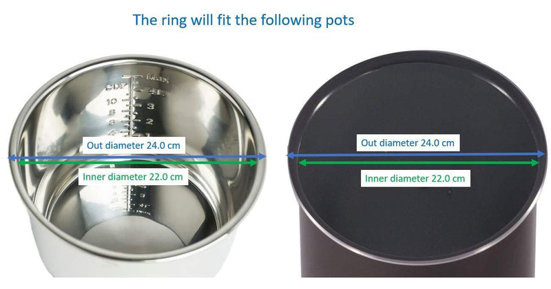 "GJS Gourmet Rubber Gasket Compatible with All 5 & 6 Quart Power Cooker XL PPC770, PPC770-1, PPC771, PRO, WAL1, WAL2 and YBD60-100". This gasket is not created or sold by Power Cooker.