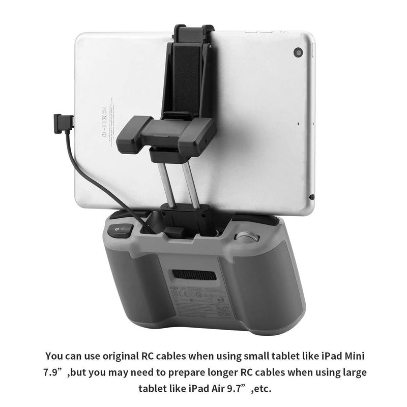 HeiyRC Adjustable Tablet Extended Bracket Holder for DJI Mini 2/Mavic Air 2/Air 2S Drone Remote Controller 7-10.5 Inch Tablet Clip Stand Mount Extender for iPad Mini/Air Accessories