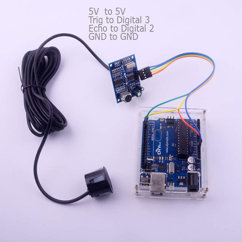 Waterproof Ultrasonic Module JSN-SR04T Water Proof Integrated Distance Measuring Transducer Sensor for Arduino