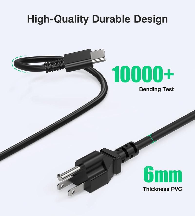 45W USB C Chromebook Charger Replacement for HP Chromebook 14 14A G5 11 11A G6 EE G7 G8 R13 X360 14-ca051wm ca052wm ca091wm ca061dx 11-ae051wm ae001tu ae027nr 12-c012dx Laptop Power Supply Cord