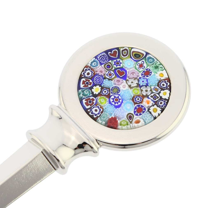 GlassOfVenice Murano Glass Millefiori Letter Opener