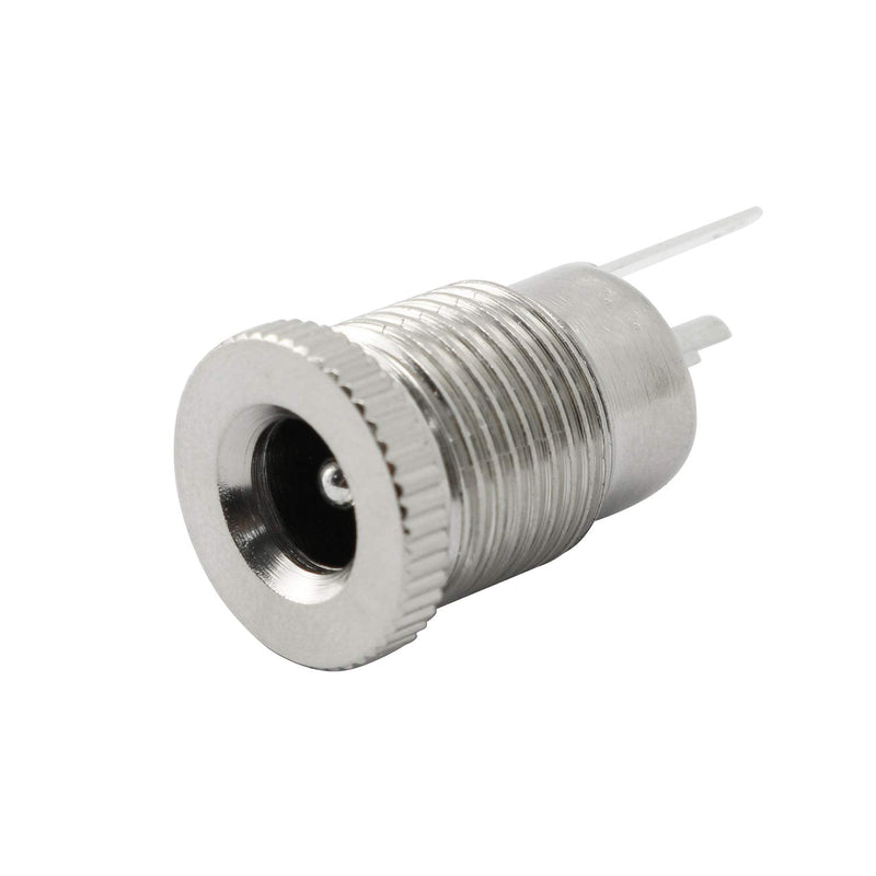 Maxmoral 3PCS DC-099 DC Power Socket Connector with Waterproof Cover Cap,Threaded Female Panel Mounting Adapter Power Jack 5.5 x 2.1mm 5.5X2.1mm