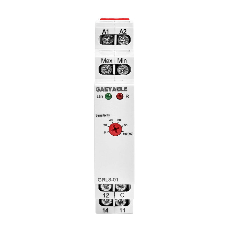 GAEYAELE GRL8 Liquid Timer Control Relay Electronic Liquid Level Controller 10A AC/DC24V-240V(GRL8-01,AC/DC24V~240V) GRL8-01,AC/DC24V~240V