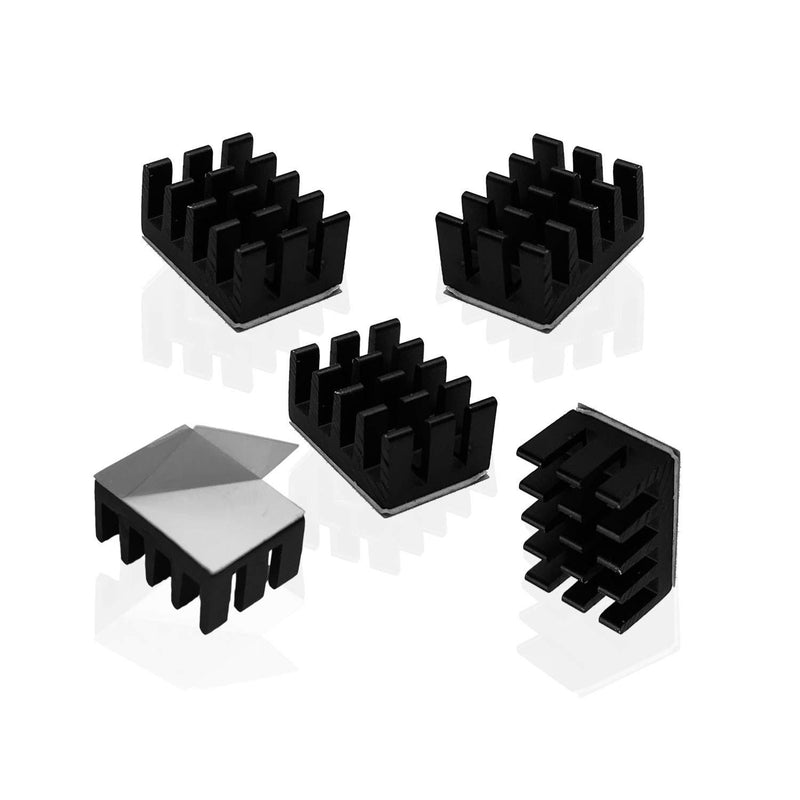 Easycargo 30pcs Raspberry Pi Heatsink Kit Aluminum + Copper + 3M 8810 Thermal Conductive Adhesive Tape for Cooling Cooler Raspberry Pi 4, 3B+, 3B, Pi 2, Pi Model B+ (Green (30pcs))