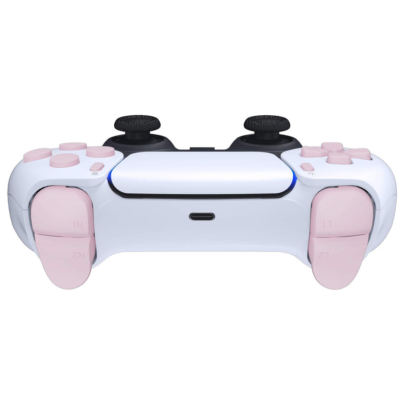 eXtremeRate Replacement D-pad R1 L1 R2 L2 Triggers Share Options Face Buttons for PS5 Controller, Cherry Blossoms Pink Full Set Buttons for Playstation 5 Controller - Controller NOT Included